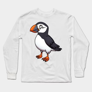 Cute Puffin Long Sleeve T-Shirt